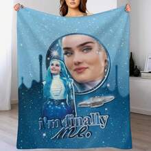 Addison Alien Zombies 3 - I'm Finally Me! Throw Blanket Sofa Throw Flannels Blankets For Sofas Decorative Beds Blankets - Black - View 8