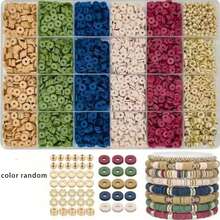1 Set Polymer Clay Soft Clay Jewelry Making Kit, For Handmade DIY Crafts, Bracelets, Necklaces, Earrings, Bag Charms, Keychain Making (Random Color) - Multicolor - View 7
