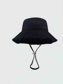 1 buah Topi Ember Gaya Jepang, Topi Pelindung Matahari, Topi Matahari Bertepi Lebar, Topi Penutup Wajah Pelindung UV untuk Wanita, Musim Semi dan Musim Panas - A - View 3