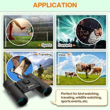 1pc Compact Binoculars For Adults, High Definition Mini Portable Outdoor Binoculars, Lightweight Foldable, Suitable For Bird Watching, Outdoor Hunting, Concerts, Theater, Opera, Travel, Tourism, Performances, A Great Small Gift! - Black - View 4