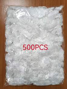 10/50/100/200/400/500個彈性塑膠食品蓋，可調節伸縮碗密封蓋，保鮮廚房保鮮膜，混色，適用於剩食儲存 - 彩色 - 查看 16