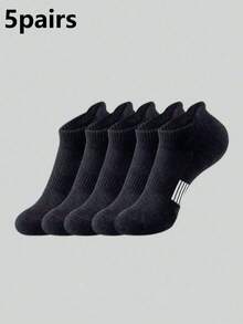 5/10 Pairs Minimalist Neutral Short Socks, Comfortable Casual Multi-Functional Couple Socks, Suitable For All Seasons, 1 Pair Optional - Multicolor - View 15