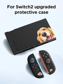 1 pieza Funda protectora con patrón de perro Golden Retriever lindo, compatible con Switch 2025/OLED/Switch NS, bolsa de almacenamiento para consola de juegos Switch, versión con batería mejorada, accesorio protector para consola de juegos, mejor regalo compatible con jugadores de Switch - Multicolor - Ver 15