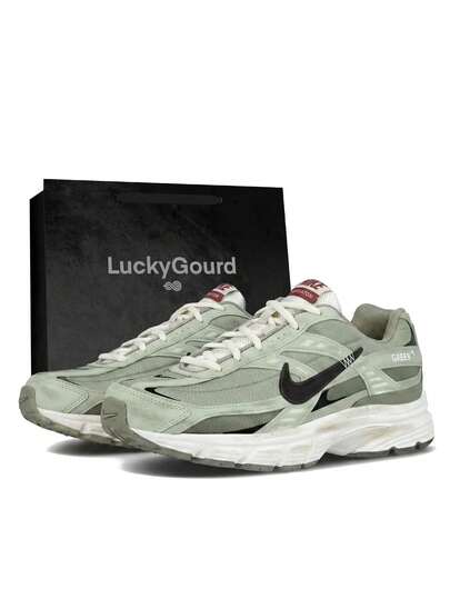 Nike Initiator Slip Resistant Abrasion Resistant Men's Low Top Casual Running Shoes Army Green