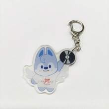 SKZOO "Dominate Seoul" Album Series, Silver CD Disc Wing Design Acrylic Keychain Pendant, Very Cute Bag Accessory - Multicolor - View 17