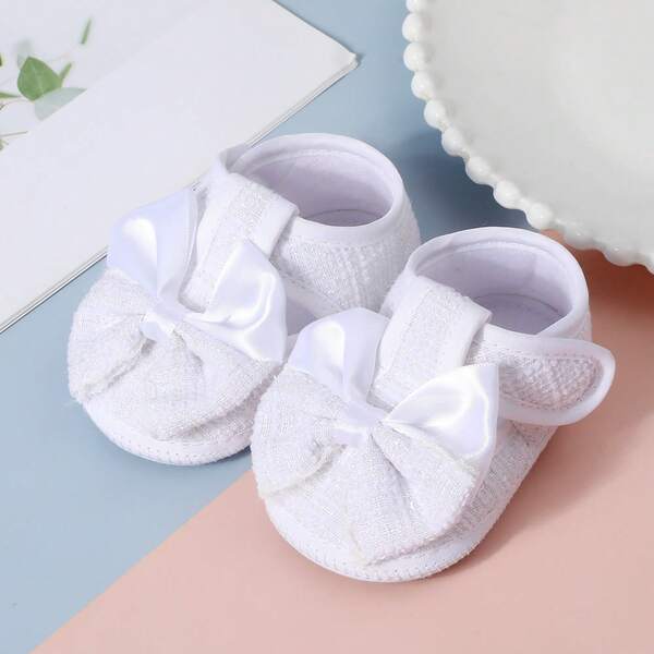 1 Pair Infant Shoes, Suitable For Indoor/Outdoor And Party Wear, Non-Slip Sole For Walking, Soft Flat Infant Shoes