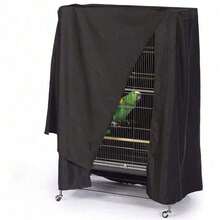 1pc Waterproof UV-Resistant Bird Cage Cover, Durable Washable, Windproof, Suitable For Parrots And Small Pet Birds. Oxford Cloth Bird Cage Cover With Light-Blocking And Breathable Functions. Waterproof Dust-Proof, Pet Bird Cage Night Cover. - View 8