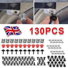 130Pcs Clips Fit  Fiesta Wheel Arch Splash Guard Shield Bumper Wing Lining - A - View 7