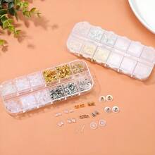 200+Pcs Earring Backs ForStuds, Clear Plastic, Earring Backs Bullet ClutchStoppers Replacement Kits For FishHook Earring Studs Hoops - Clear - View 3