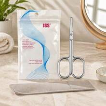 JSS Safety Rounded Point Beauty Scissors Portable Nose Ear Eyebrow Hair Cutter - Small Scissors - View 6