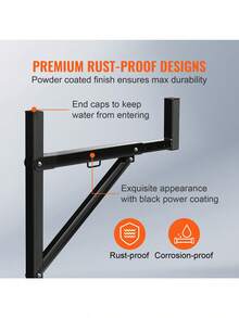 Truck Rack 19-34inch Extendable Truck Ladder Rack 38. 6"-43. 6" Adjustable Height 250 Lbs Capacity Steel Ladder Rack For Truck Heavy Duty Truck Bed Rack For Kayak Surfboard Lumber Ladder - Default - View 9