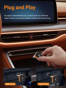 XUDA 新版 CarPlay AI Box Mini Superbox 有線轉無線，無線 CarPlay 與 Android 2合1功能，支援 2.4-5.0 GHz WiFi 5，適用於 99% 配備有線 CarPlay 與 Android 功能的車款 - A - 查看 5