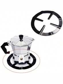 Stainless Steel Coffee Pot Base, Coffee Machine Pot Rack, Round Gas Stove Bracket, Multi-Functional Moka Pot And Espresso Machine Stand, Suitable For Gas Stove, Kitchen Stove Accessories, Coffee Accessories - View 1