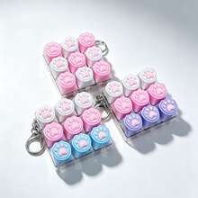 1 pieza Llavero de juguete con teclado de 9 teclas con forma de pata de gato, mini botón de tecla para alivio de presión, colgante para mochila, regalo sensorial para alivio de la ansiedad - Multicolor - Ver 5