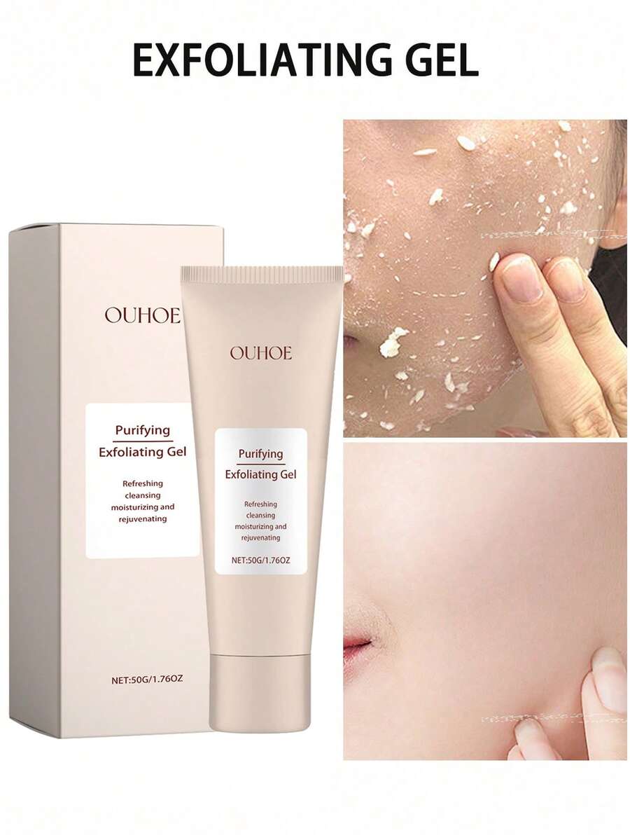 6/3 piezas Gel exfoliante suave, apto para piel sensible Gel limpiador facial y corporal | Contiene hamamelis natural y aloe vera | Limpieza profunda de poros, gel exfoliante purificante para rostro y Body, exfoliante corporal, exfoliante facial purificante, limpieza profunda de poros