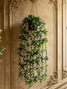 Artificial Plants Hanging Planter Wall-Mounted Shelf Decor Suitable For Indoor Outdoor Living Room Shelf Decoration Home Decor Room Decor Garden Decor Wall Decor - Eucalyptus - View 4