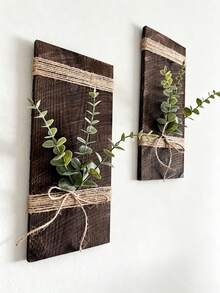 Wooden Wall Decoration: Rural Farmhouse Hanging, Wooden Creative Entrance Wall Decoration - Multicolor - View 6