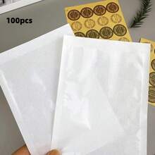 100pcs Transparent Flat Bottom Gift Packaging Bags, Including Holiday Gift Paper Bags, High-End Packaging Paper Bags, Accessory Small Gift Paper Bags, Flat Bottom Self-Adhesive Gift Bags, Party Gift Packaging Bags, Craft Creative DIY Decorative Gift Paper Bags, Suitable For Holiday, Wedding, Birthday Party Gift Bags And Gift Packaging Paper Bags - Gift Bags - View 7