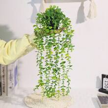 Artificial Plants Hanging Planter Wall-Mounted Shelf Decor Suitable For Indoor Outdoor Living Room Shelf Decoration Home Decor Room Decor Garden Decor Wall Decor - Eucalyptus - View 5