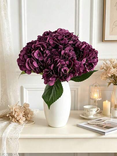 1PC Artificial Embroidered Ball Flower Realistic Silk Embroidered Ball Flower Decoration High-Quality Fake Bouquet For DIY Wedding Bouquet Party Home Living Room Kitchen Garden Hotel Office Autumn Halloween Thanksgiving Christmas Decoration Gift