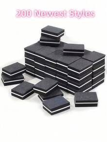 50pcs/Pack Double-Sided Nail Polishing & Buffing Files, Mini Sponge Blocks For Nail Trimming And Polishing - Multicolor - View 21