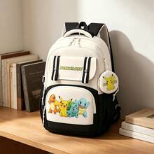 Miniso 2Pcs POKéMON Starters Korean Backpack Set, Large Laptop Bookbag Mini Coin Purse, Daypack For Work Gym Hiking Shopping Daily Travel Weekend Trip - Color 1 - View 6