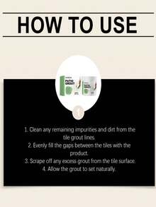 100g White/Grey Tile Grout Sealant For Daily Home Use, Tile And Floor Gap Repair, Portable - A - View 7