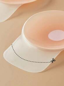 2-10pcs Silicone Breast Lift Tape, Adhesive Nipple Cover Pasties, Reusable Invisible Bra Strapless Backless Bra Petals For Low-Cut Dresses, Weddings, Parties, Prom - Round/flower-shaped Silicone Lifting - View 6