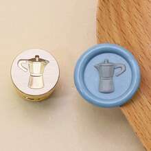 復古懷舊系列蠟封印章頭 1個/15MM - 適用於情書、邀請函、節日卡片、日記剪貼簿裝飾、DIY手工藝 - 懷舊系列蠟封印章1Pcs - 查看 10