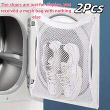 1Pc/2Pcs Laundry Machine Shoe Wash Bag, Suitable For Washing Machine And Dryer, Reusable Drying Bag, Fits All Types And Sizes Of Shoes - White - View 15