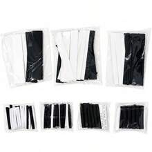 127pcs Black White Heat Shrinkable Tube 3 1 Scale Car Cable Sleeving Winding Kit, Data Cable, Cable Sleeving - 127-piece Black and White Set (bagged) - View 6