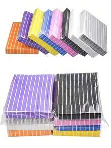 400/300/200/100/50pcs Double-Sided Nail Polishing Files, Mini Sponge Blocks For Nail Grooming And Polishing - Multicolor - View 2