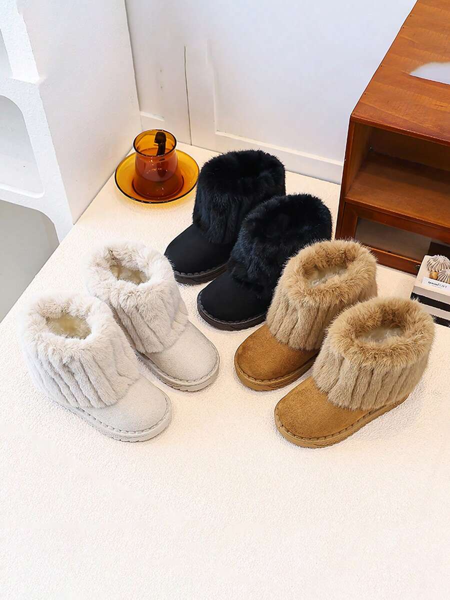 1 Pair Children's Winter New Soft Sole Lightweight Comfortable Warm ...
