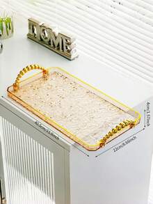 Elegant Plastic Tray Set: Rectangular Tea Tray, Home Use, Fruit Bowl, 2 Sizes Available - Medium And Large - Multicolor - View 11