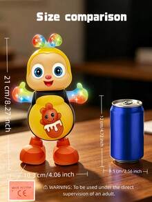 Electric Dancing Bee Toy With Music And Lights, Interactive Animal Toy With Moving Eyes, Early Learning Sensory Toy, Baby Toy For Boys And Girls, Glowing Dancing Toy - Multicolor - View 11