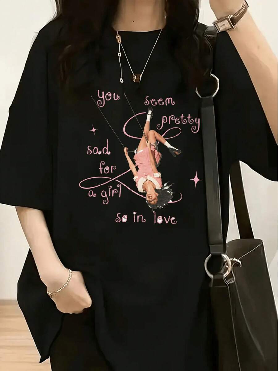 Women T-Shirts - 黑色 - 查看 1