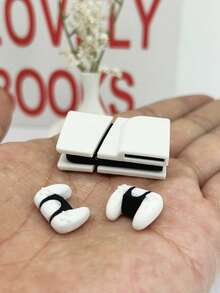 1 Set Konsol Game Mini, Figur Model PS Versi Q, Desain Menarik yang Dapat Dilepas, Hadiah Terbaik untuk Pacar di Hari Valentine - Cocok untuk Dekorasi Rumah Boneka - MultiWarna - View 13