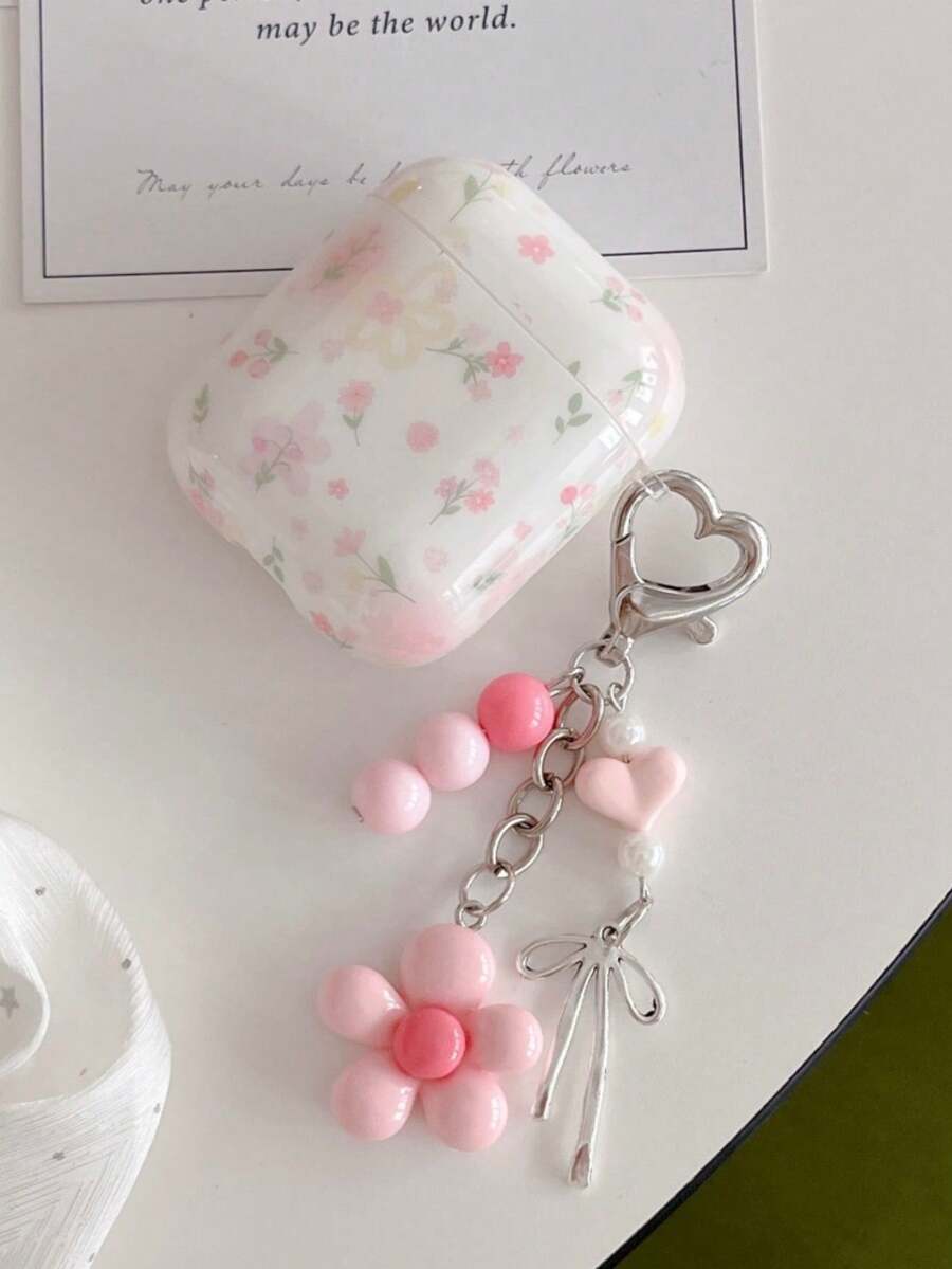Pink Ditsy Floral Pattern 4 Earphone Protective Case New Pro 3 Protective Cover Pro 3rd Generation Earphone Case 2nd 3rd Generation Noise Cancelling Version 3rd 4th Generation Korean Style Cute