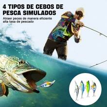 164PCS Kit de Señuelos de Pesca, Señuelos de Pesca para Cebo de Agua Dulce para Lubina, Accesorios de Señuelo, con Caja de Almacenamiento, Una Variedad de Señuelos Correcaminos - Multicolor - Ver 4
