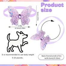 6pcs/Pack (Random Color/Pattern) Adjustable Dog Bow Tie Collar, Suitable For Small Puppies, With Bow Tie Decoration, Spring/Summer Fashion Pet Supplies, Suitable For Parties, Photography, Daily Wear - Bow Tie Collar - Multicolor - View 7