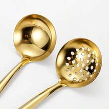 Stainless Steel Kitchen Utensil Set, Durable Kitchen Tools, Including Soup Ladle, Scraper, Whisk, Tongs And Strainer - View 8
