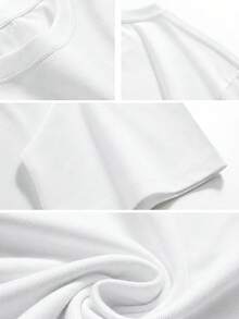 Short-Sleeve T-Shirt Made Of Featuring A Playful Vegetable Design, Perfect For Casual Wear In Restaurants, Offering A Comfortable Fit For Daily Use - White - View 4