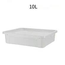1 Piece Household Multi-Size Black Iron Mesh Storage Basket, (Plastic Storage Box With Lid Optional), Non-Slip Handles, Hollow Breathable Design, Suitable For Storing Tableware, Toiletries And Sundries In Kitchens, Bathrooms And Desktops - Multicolor - View 14