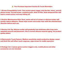 2PCS /BGMI Mobile Game Controller Trigger & Joystick Kit - High Sensitive Touch Screen Shooting Buttons Compatible With Iphone Android Phone, Easy-Install Suction Cup Ergonomic Gaming Accessories For Games - Multicolor - View 6