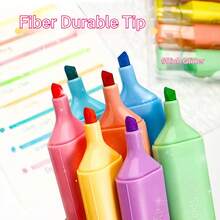 4pcs Glitter Fluorescent Pens Student Planner Marker Highlighter Pen Set, Back To School - Sets - View 6