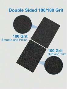 50pcs/Pack Double-Sided Nail Polishing & Buffing Files, Mini Sponge Blocks For Nail Trimming And Polishing - Multicolor - View 10