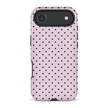 VESPOP 粉黑波点时尚手机壳，适用于 17、16、15、14、13、12 Pro Max、Galaxy S25、S23 和 Pixel，国际版，非国内版，春季礼物 - 淺粉色 - 查看 6