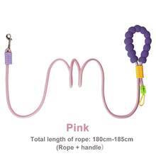 Hands-Free Dog Leash, Adjustable Waist Belt For Walking Dogs, Explosion-Proof Handle Crossbody Rope, Dual Dog Leash, Running Training Jog Outdoor Dog Leash, Traction Rope, Multi-Use Traction Rope, Multi-Function Traction Rope, Soft Hand Dog Leash - Multicolor - View 7