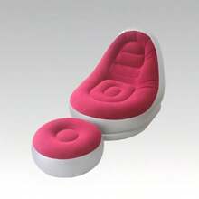 Inflatable Sofa And Footstool, Foldable Portable Slouchy Sofa Chair With Footrest, Suitable For Living Room, Bedroom, Outdoor, Balcony And Camping, Best Gift For Family: Most Comfortable Sofa - New Model - View 16