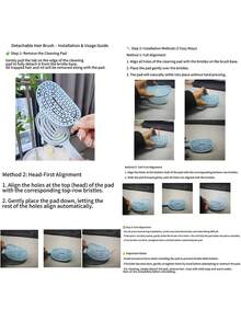 1. PC Quick And Easy-To-Clean Hair Unknot Comb. Detachable Ribbed Air Cushion Comb. Easily Remove Knotted Hair Strands. Suitable For Both Dry And Wet Use. Portable Massage Comb. Self-Cleaning Hair Brush. Ideal For Women's Daily Styling And Hair Care. - Multicolor - View 11